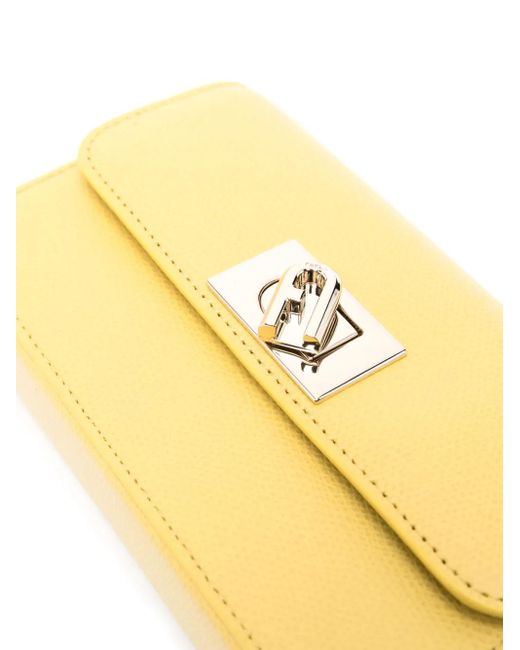 Furla 1927 レザーショルダーバッグ ミニ Yellow