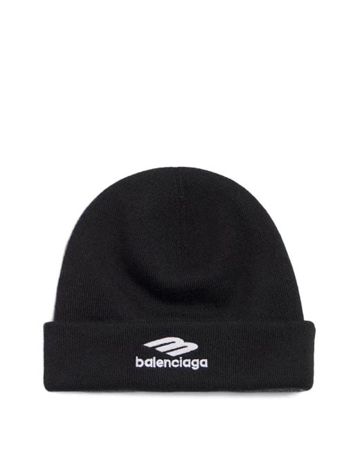 Balenciaga Loop Sports Icon Beanie in Black für Herren