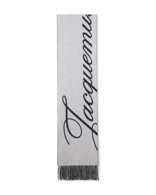 Sciarpa Atelier Con Frange di Jacquemus in White