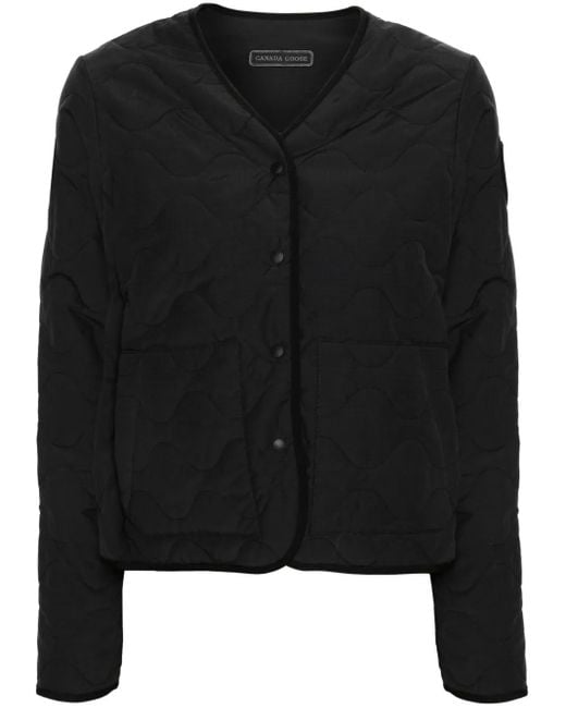 Canada Goose Black Annex Cotton And Nylon Blend Jacket