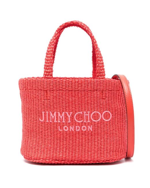 Jimmy Choo Logo-embroidered Beach Bag