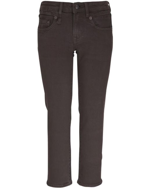 R13 Gray Boy Straight Jeans