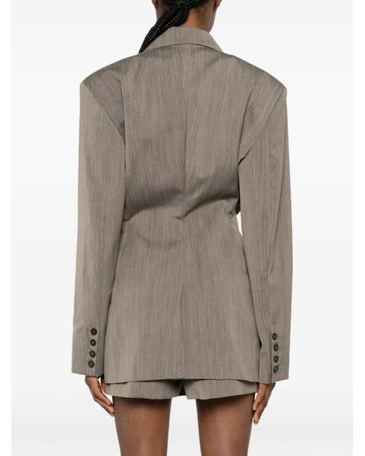 IRO Gray Double-Breasted Blazer