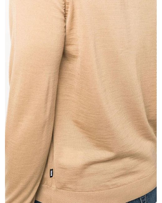 Boss Multicolor Crew Neck Pullover Sweater for men