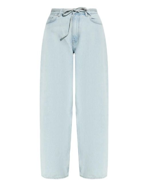 Samsøe & Samsøe Blue Drawstring Cotton Jeans