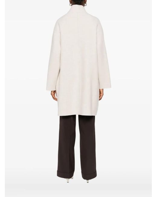 Cappotto Con Bottoni di Harris Wharf London in White