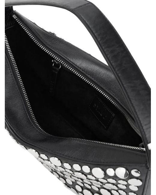 Staud Blue Demy Studded Shoulder Bag