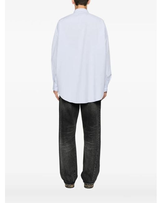 sunflower White Flap-Pocket Shirt for men