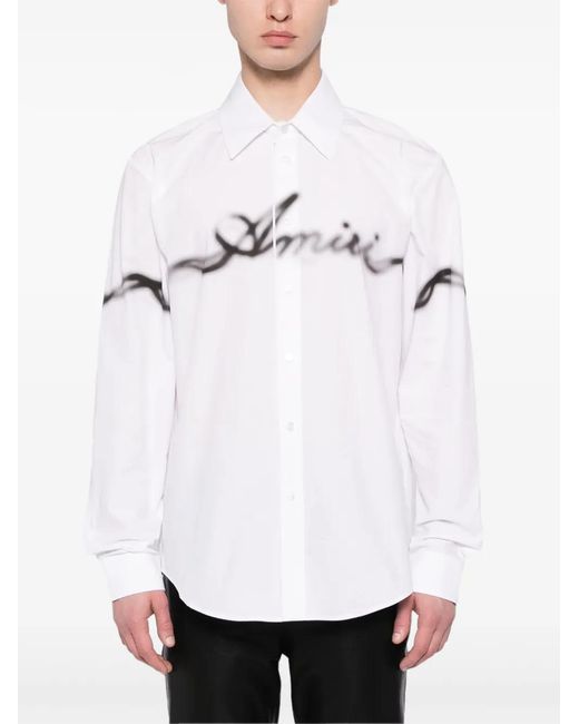 Amiri White Smoke Shirt for men