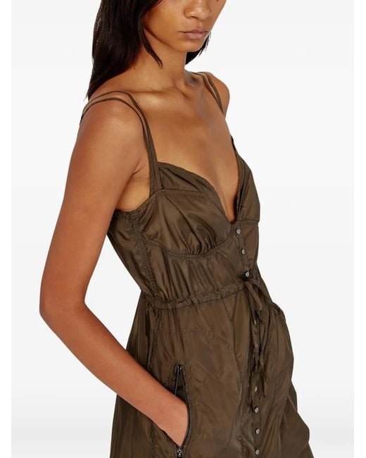 DIESEL Brown Layered Midi Dress