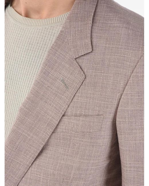 Corneliani Gray Double-Breasted Jacket for men