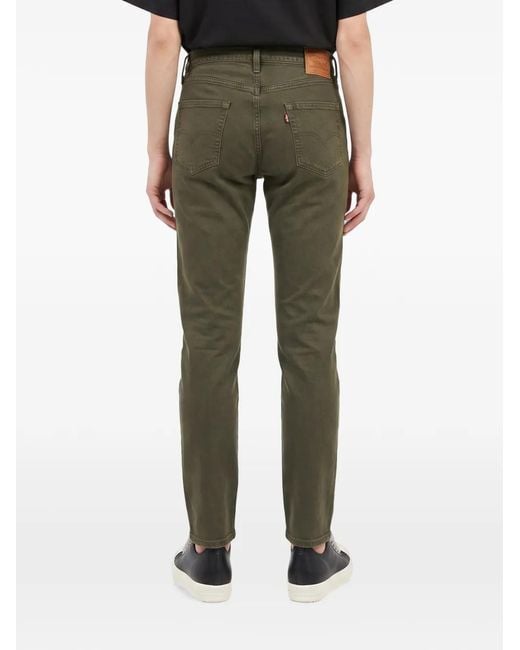 Levi's Green Logo-Patch Jeans for men