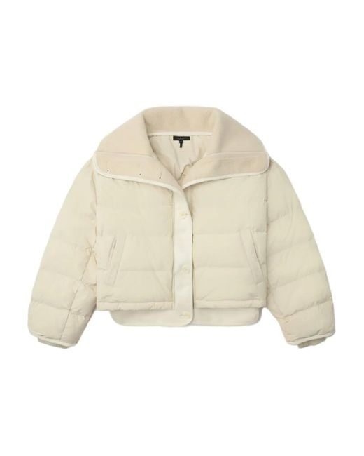 Rag & Bone Natural Gloria Button Puffer Jacket