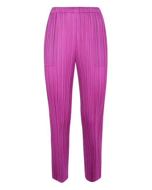 Pleats Please Issey Miyake Pink Pleated Trousers