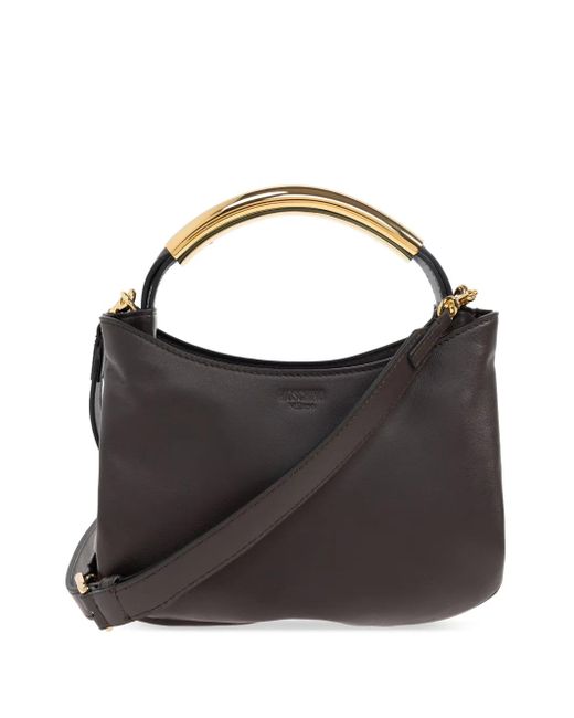 Moschino Black Leather Tote Bag