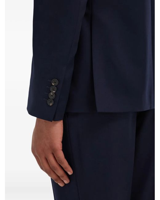 Ferragamo Blue Wool And Cashmere Faille Suit for men