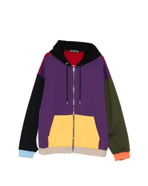Mastermind Japan Hoodie Met Colourblocking in het Purple voor heren