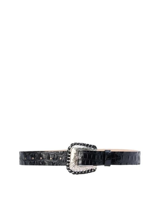 L'Agence White Brisa Croc-Effect Belt