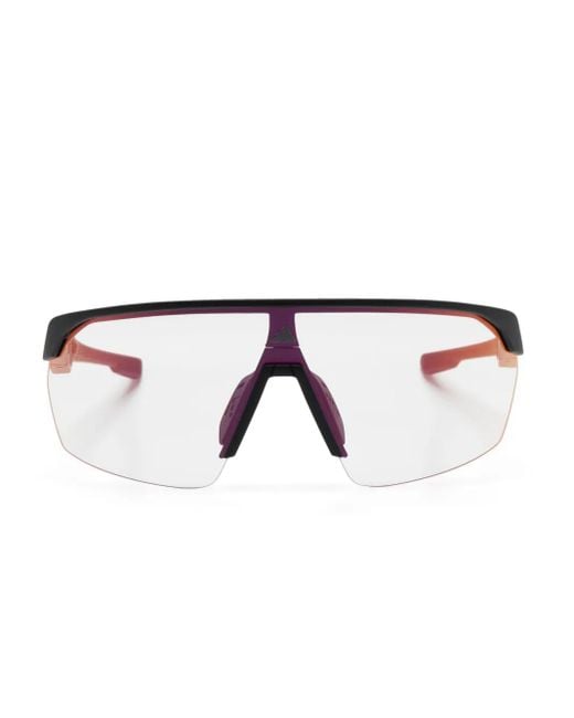 Adidas Black Shield-Frame Sunglasses