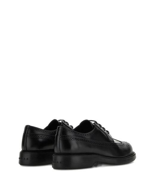 Hogan Black H704 Derbies for men