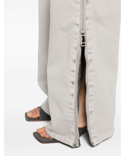 Haikure Gray Wide-leg Jeans