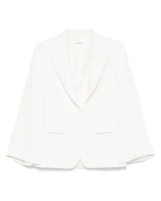 P.A.R.O.S.H. Blazer Met Enkele Rij Knopen in het White