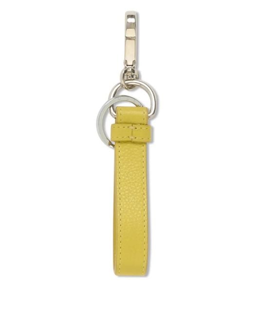 Marni Metallic Leather Keyring With Mending-Embroidery for men