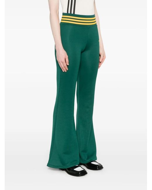 Adidas Green Flared Track Pants
