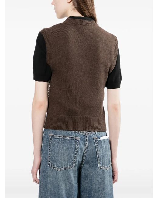 A.P.C. Black Jacquard Vest