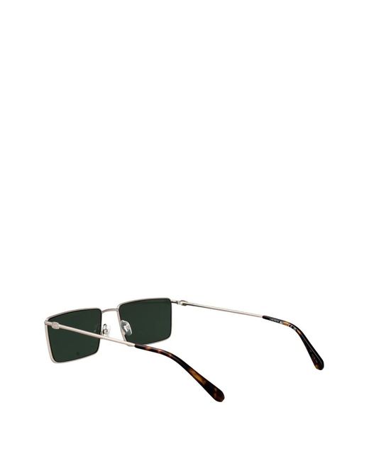 Lacoste Green Lunettes De Soleil Icons En Métal À Monture Rectangulaire