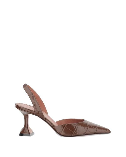 AMINA MUADDI Brown Holli Sling Pumps