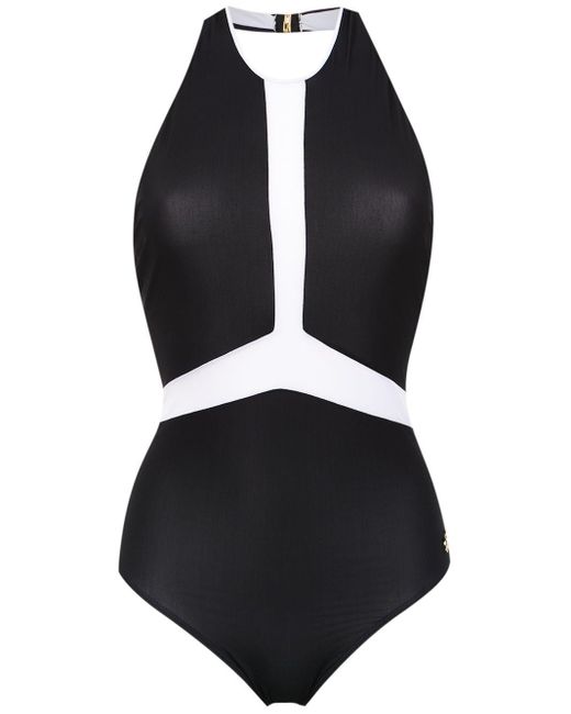 Brigitte Bardot Panelled Lena Swimsuit in Black | Lyst Australia