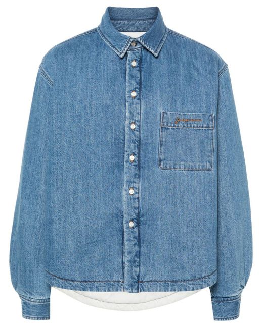 Jacquemus La Chemise Boulanger Hemdjacke aus Denim in Blue für Herren