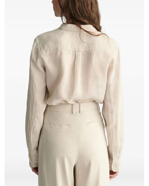 Gant Natural Buttoned Long-Sleeve Shirt