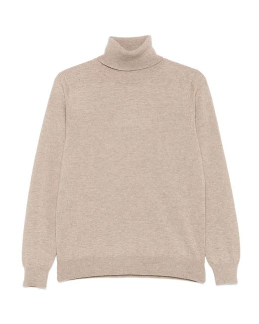 Malo Natural Turtleneck Cashmere Sweater