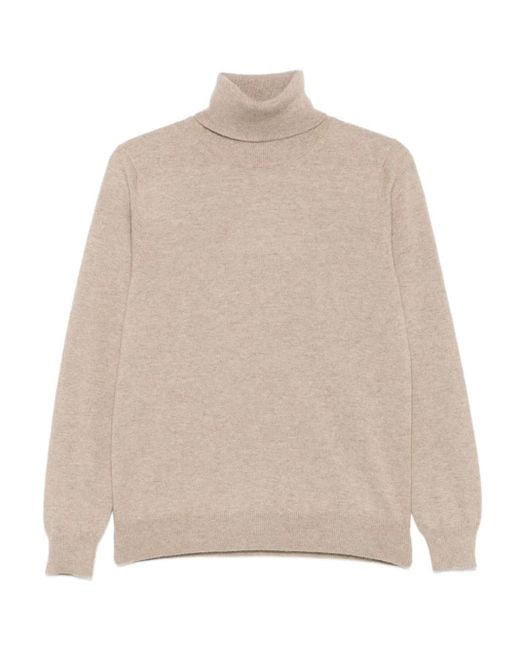 Malo Natural Turtleneck Cashmere Sweater