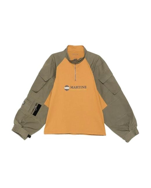 Martine Rose Sweatshirt mit Reißverschluss in Natural für Herren