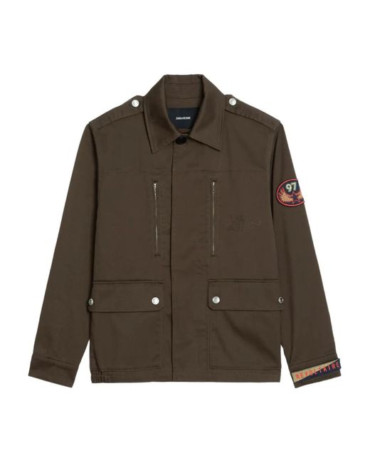 Zadig & Voltaire Brown Kid Jacket