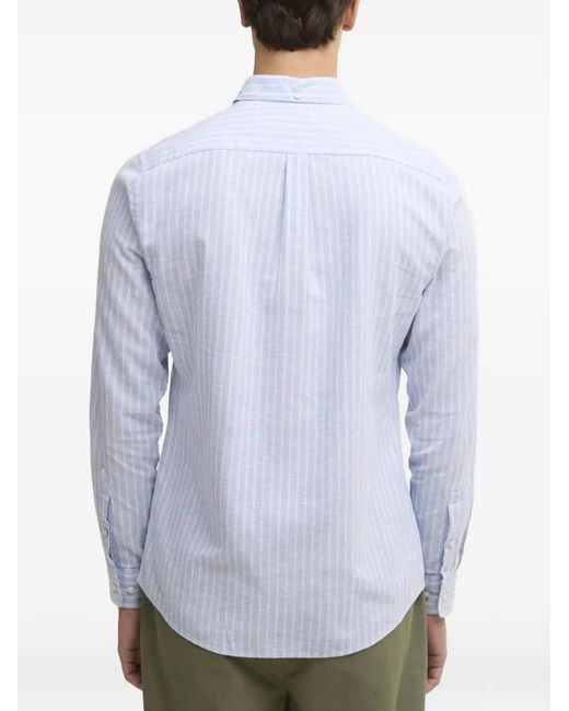 Barbour Nelson Gestreept Overhemd in het Blue voor heren