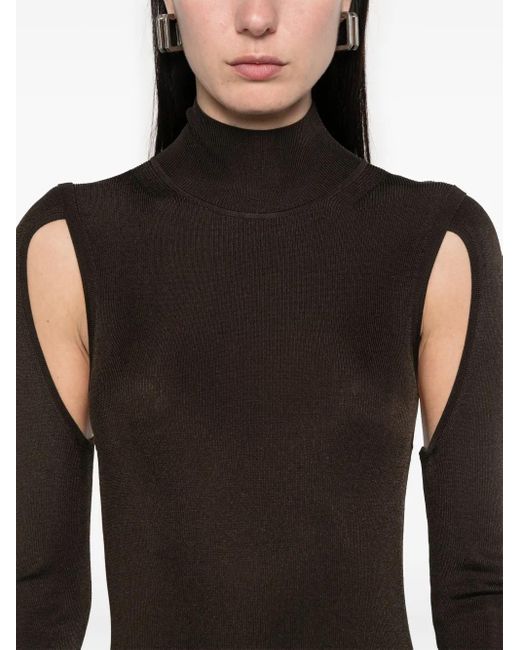 Helmut Lang Black Air Midi Dress