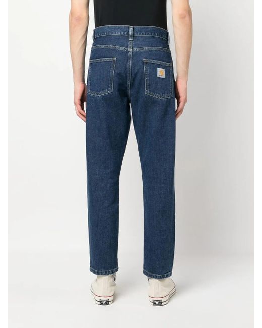 Carhartt Blue Low-rise Straight-leg Jeans for men