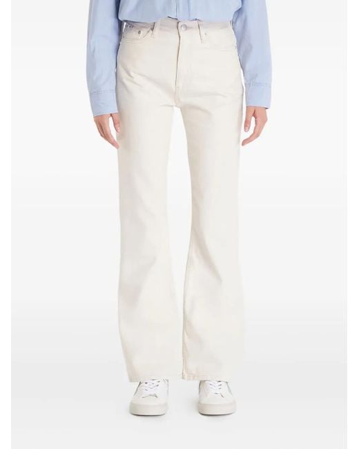 Calvin Klein Authentic Bootcut Jeans in het White