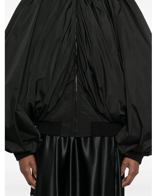 Balenciaga Gedrapeerd Bomberjack in het Black