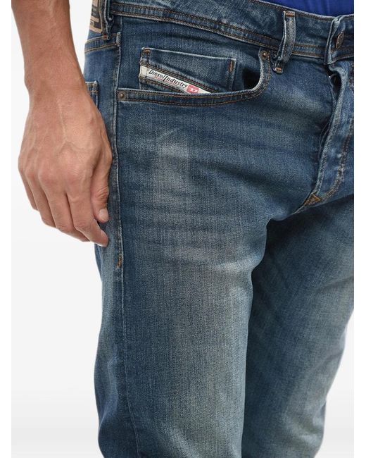 DIESEL Blue Buster Mid-Wash Jeans for men
