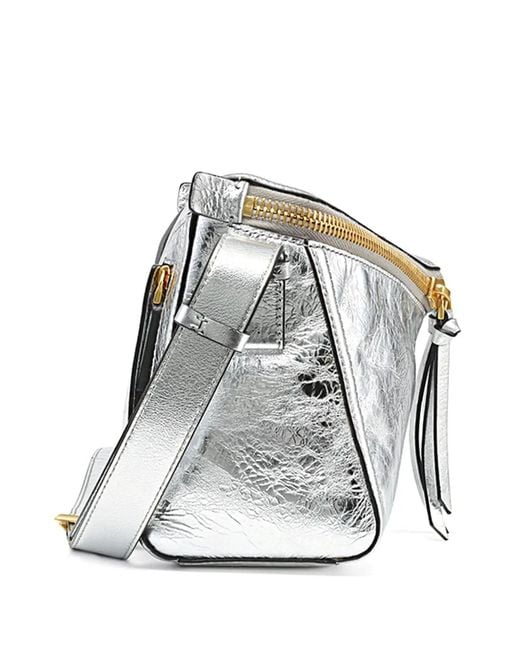 MCM White Diamant 3D Shoulder Bag