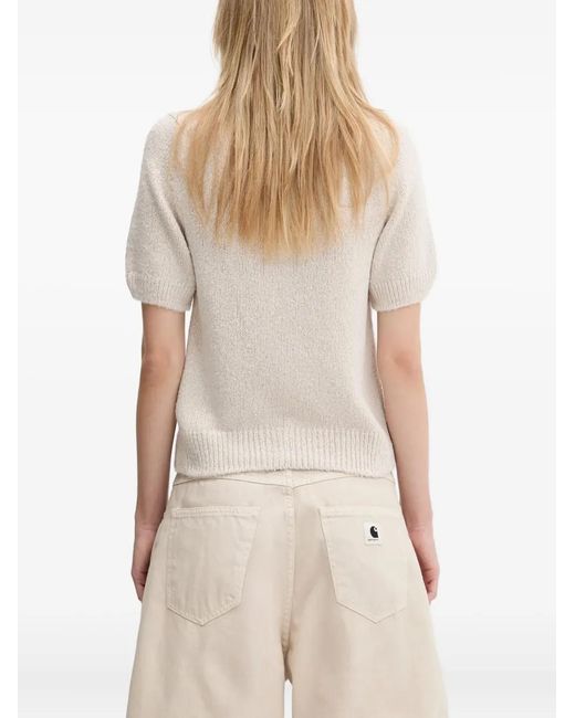 Our Legacy Natural Puff-Sleeve Button Cardigan