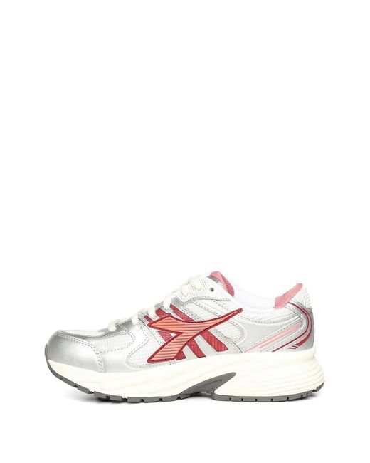Diadora White Mythos Star Logo-Detail Sneakers