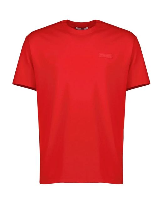 Givenchy Red Logo-Patch Short-Sleeve T-Shirt for men