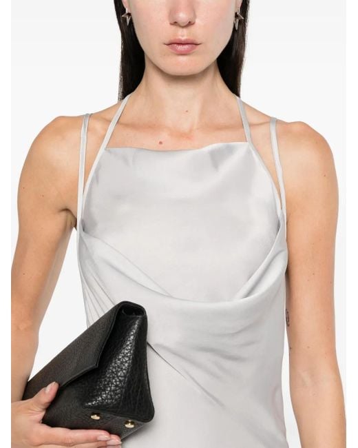 Y. Project Maxi-Jurk Met Hoge Hals in het White