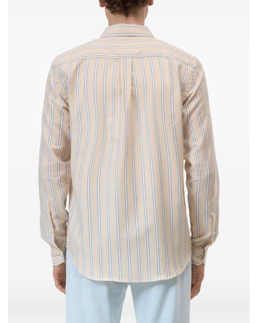 Camicia A Righe di Closed in White da Uomo